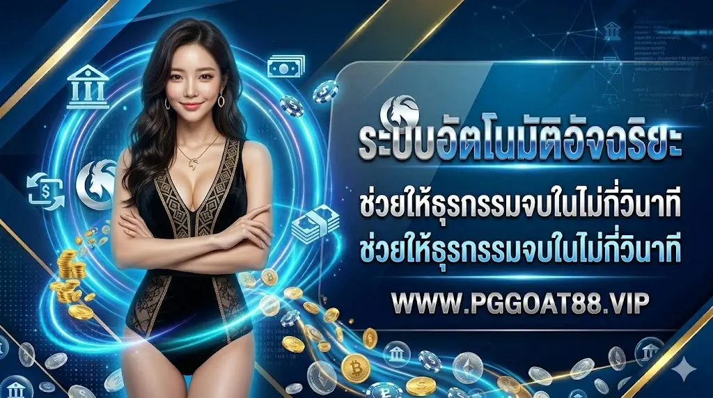 ระบบอัตโนมัติอัจฉริยะของ pggoat88 ที่ช่วยให้ทุกธุรกรรมจบในไม่กี่วินาที